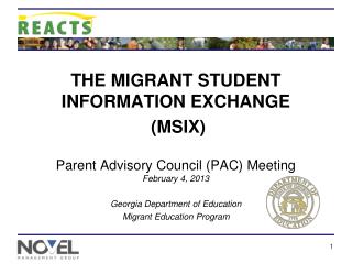 THE MIGRANT STUDENT INFORMATION EXCHANGE (MSIX)