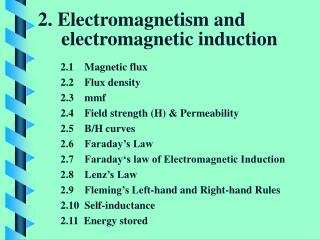 2. Electromagnetism and