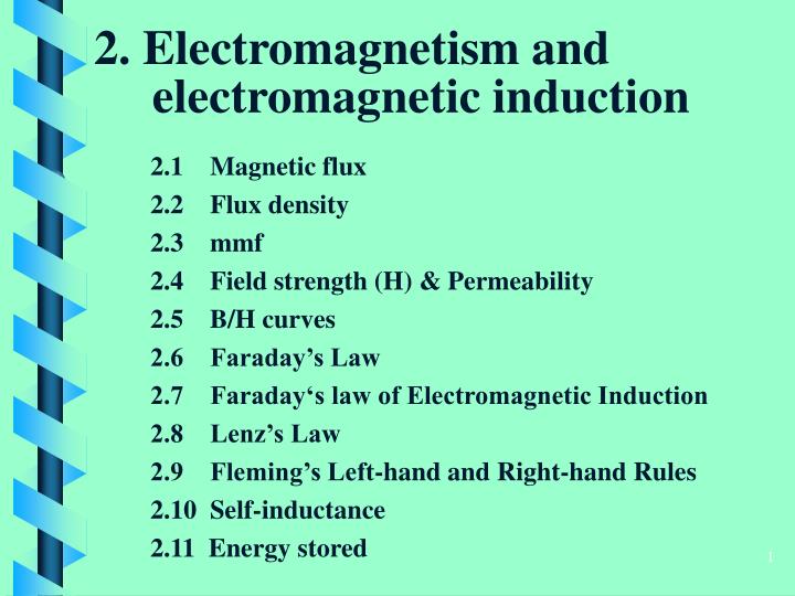 2 electromagnetism and