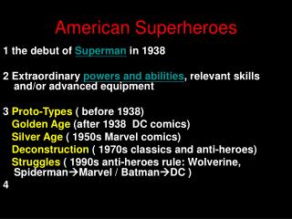 American Superheroes