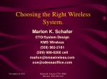 Choosing the Right Wireless System for Your Business Needs - slide 1
