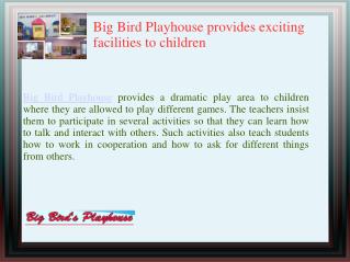 Big Bird Playhouse a Reputed play schools in Staten Island