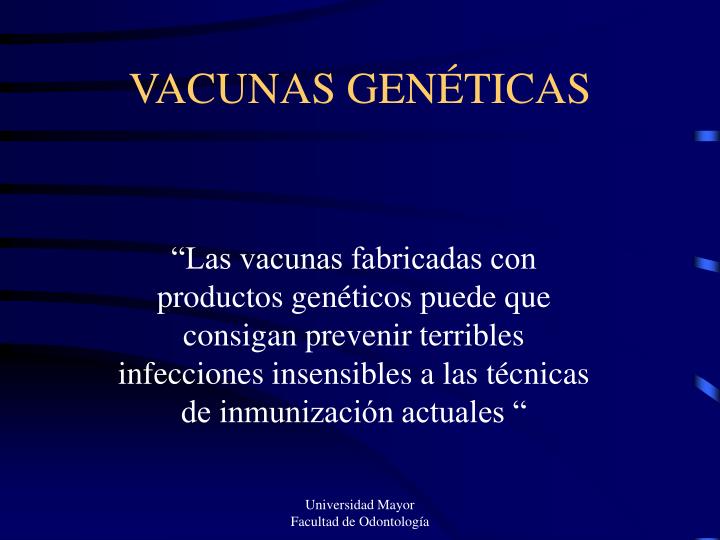 vacunas gen ticas