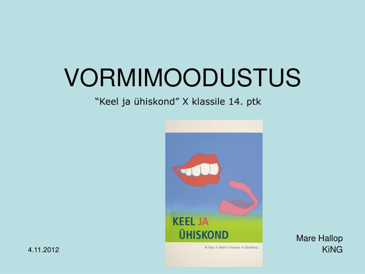 vormimoodustus