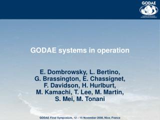 GODAE systems in operation