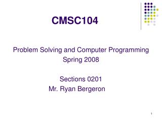 CMSC104