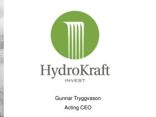 Gunnar Tryggvason Acting CEO