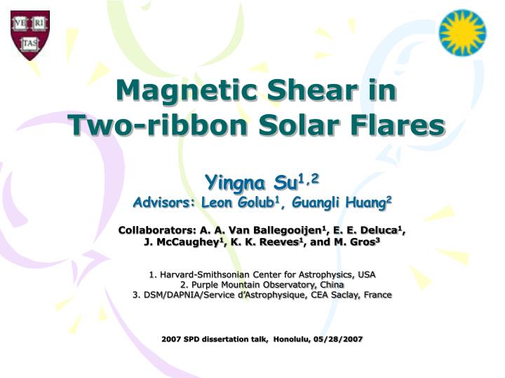 magnetic shear in two ribbon solar flares