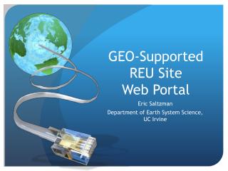 GEO-Supported REU Site Web Portal