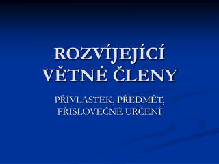 rozv jej c v tn leny