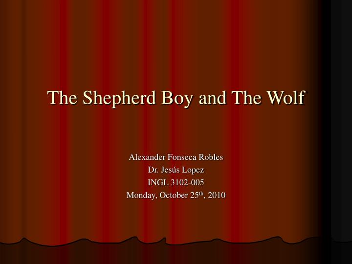 the shepherd boy and the wolf