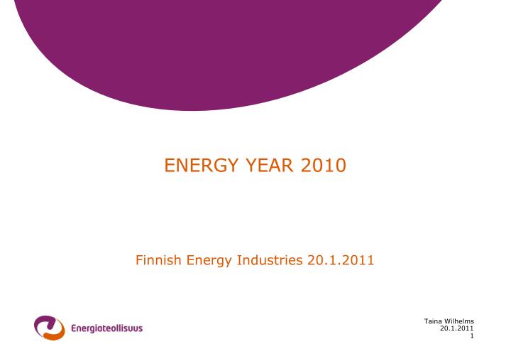 energy year 2010