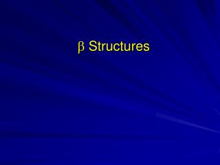 b Structures