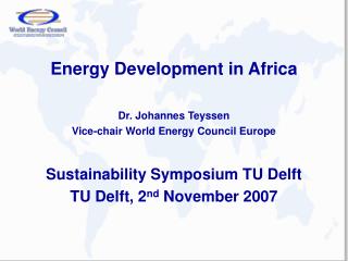 Energy Development in Africa