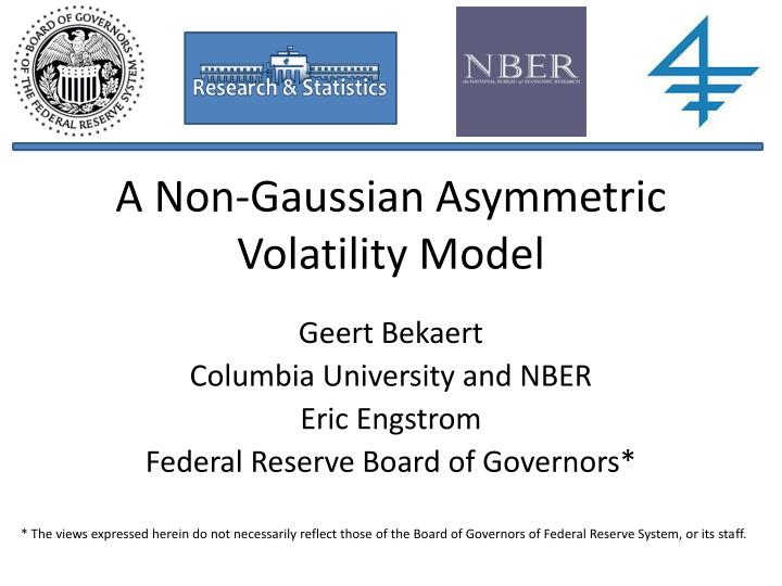 a non gaussian asymmetric volatility model