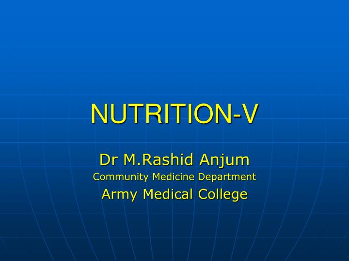 nutrition v