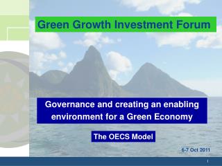 Governance and creating an enabling environment for a Green Economy