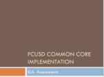 FCUSD Common Core implementation - slide 1