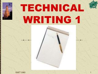 TECHNICAL WRITING 1