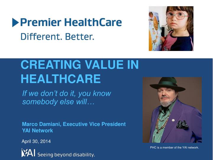 creating value in healthcare