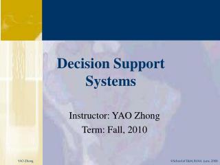 Decision Support Systems