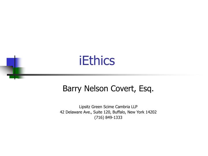 iethics