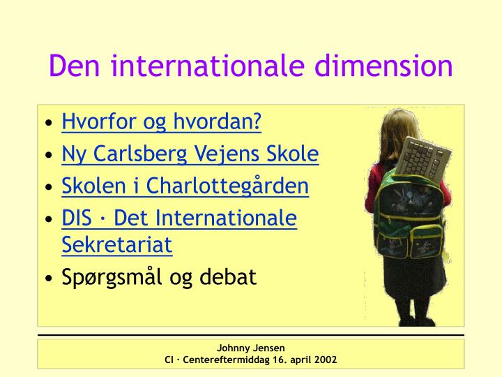 den internationale dimension