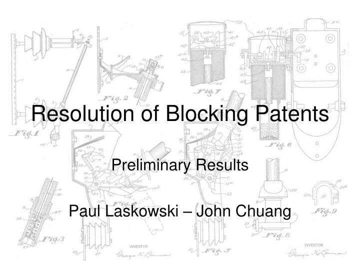 resolution of blocking patents