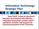 Information Technology Strategic Plan - slide 1