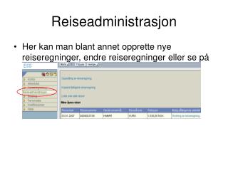 reiseadministrasjon