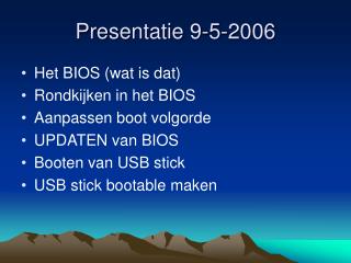 presentatie 9 5 2006