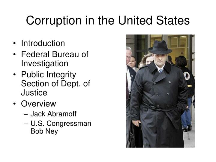 corruption in the united states