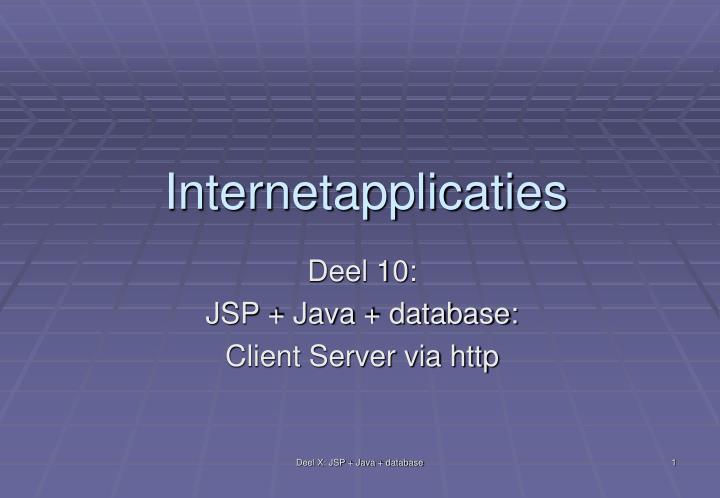 internetapplicaties