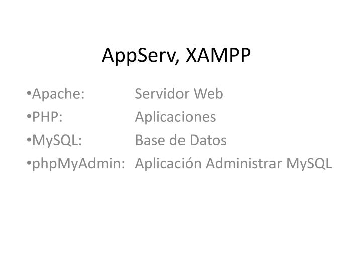 appserv xampp