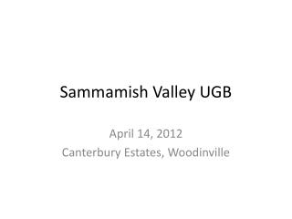 Sammamish Valley UGB