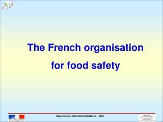 The French organisation for food safety