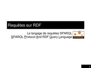 requ tes sur rdf