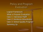 Policy and Program Evaluation - slide 1