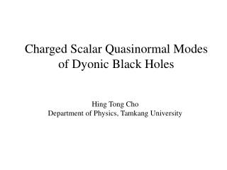 Charged Scalar Quasinormal Modes of Dyonic Black Holes