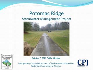 Potomac Ridge Stormwater Management Project