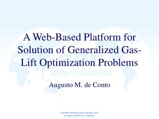 A Web-Based Platform for Solution of Generalized Gas-Lift Optimization Problems