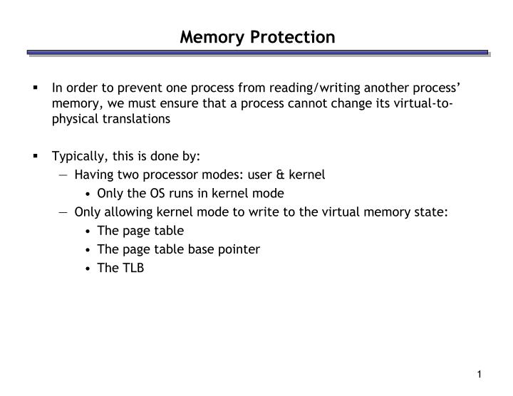 memory protection