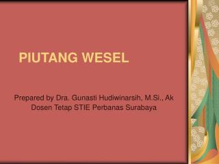 piutang wesel