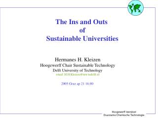 The Ins and Outs of Sustainable Universities