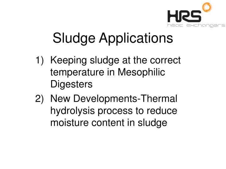 sludge applications