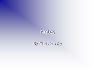 notes