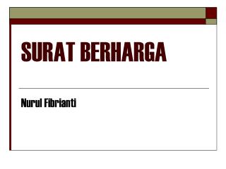 surat berharga