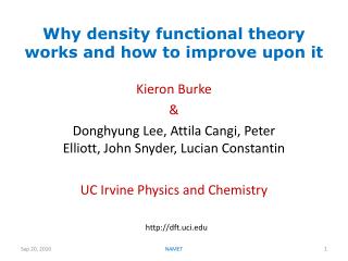 Why density functional theory works and how to improve upon it