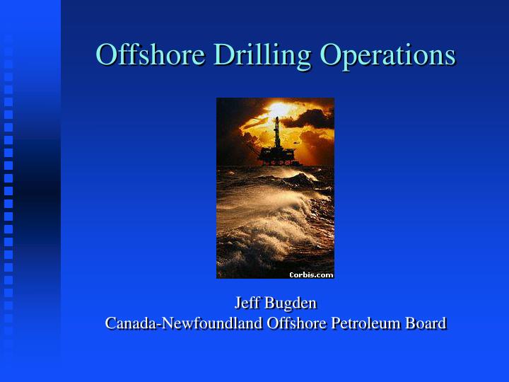 offshore drilling operations