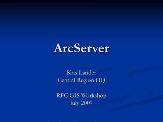 ArcServer